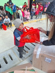 Entrega de donaciones